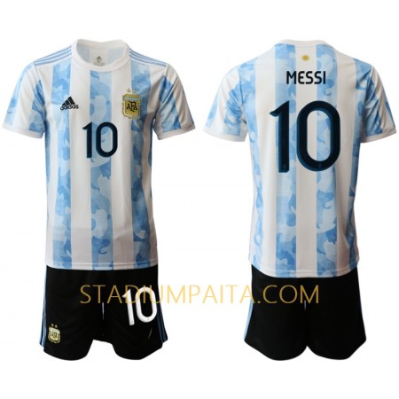 Virallinen pelipaita Argentiina Lionel Messi 10 Koti 2020 Lyhythihainen - Lasten( + Lyhyet housut )